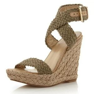 Stuart Weitzman Alex Wedge Espadrille, Swamp, New
